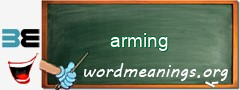 WordMeaning blackboard for arming